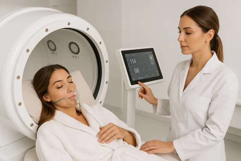 seance d'oxygenotherapie en caisson hyperbare